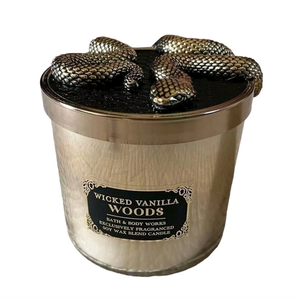 Bath & Body Works Wicked Vanilla Woods Limited Edition 3-wick Candle NWT - Picture 6 of 8